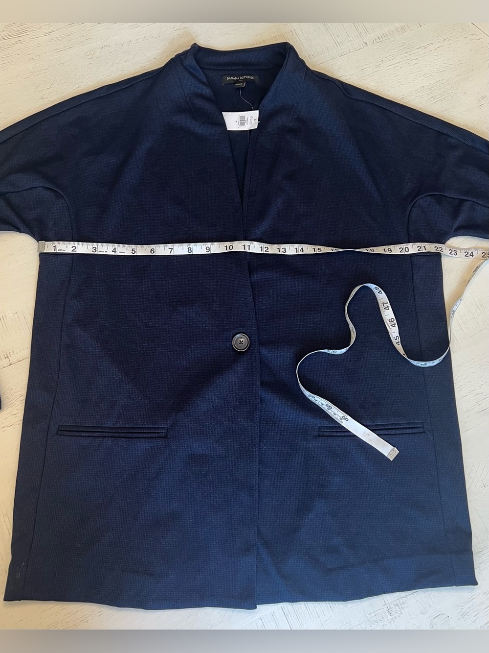 NWT Banana Republic Navy Single-Button Blazer - Picture 5 of 5
